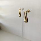 Open Oval Droplet Earrings