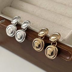 Double Button Earrings