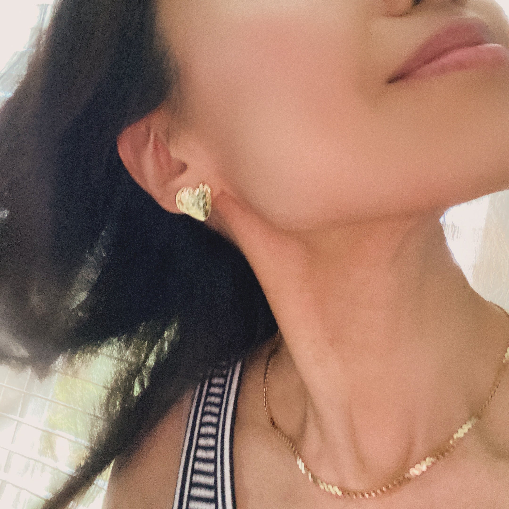 Concave Heart Earrings