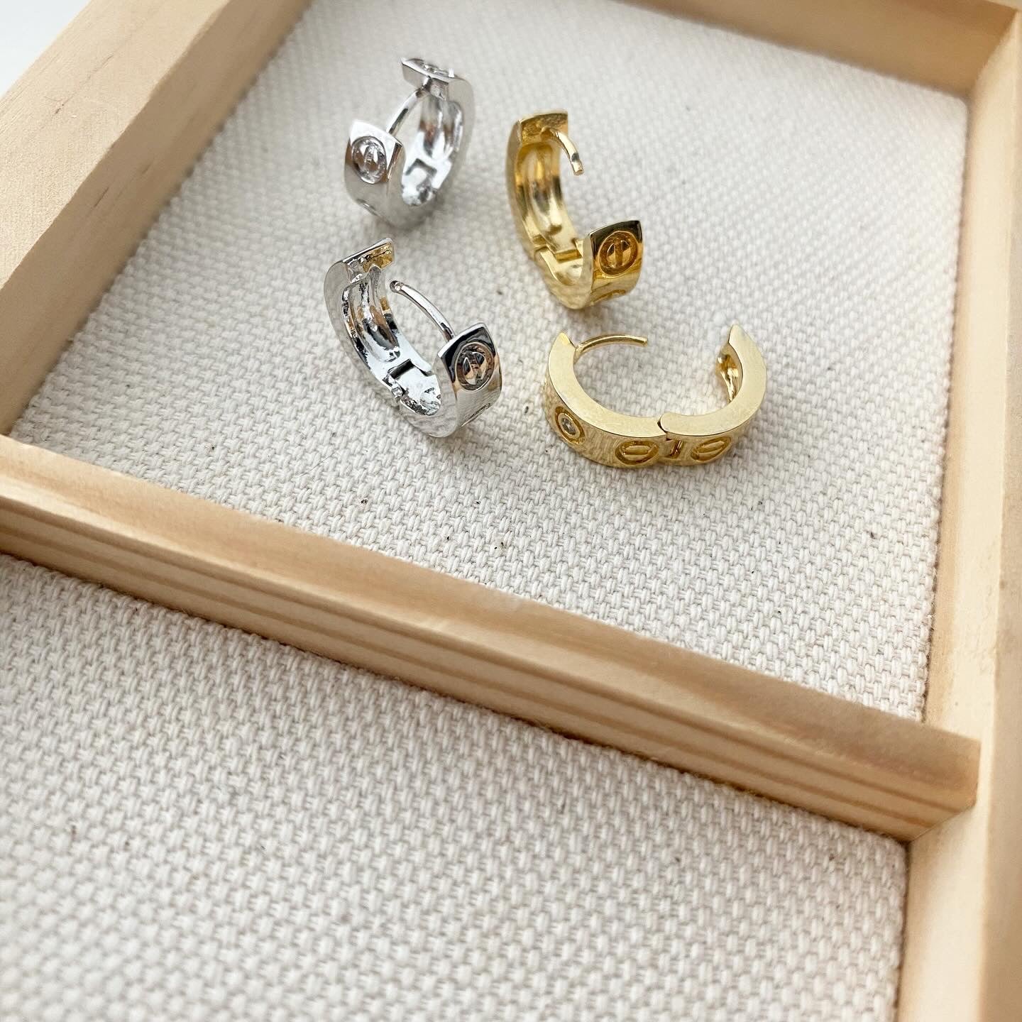 LOVE-ly CZ Hoop Earrings