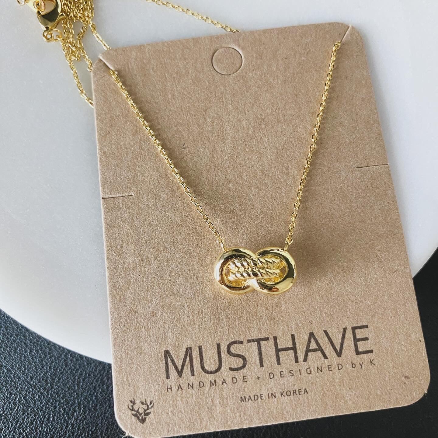 Interlock Infinity Rings Necklace