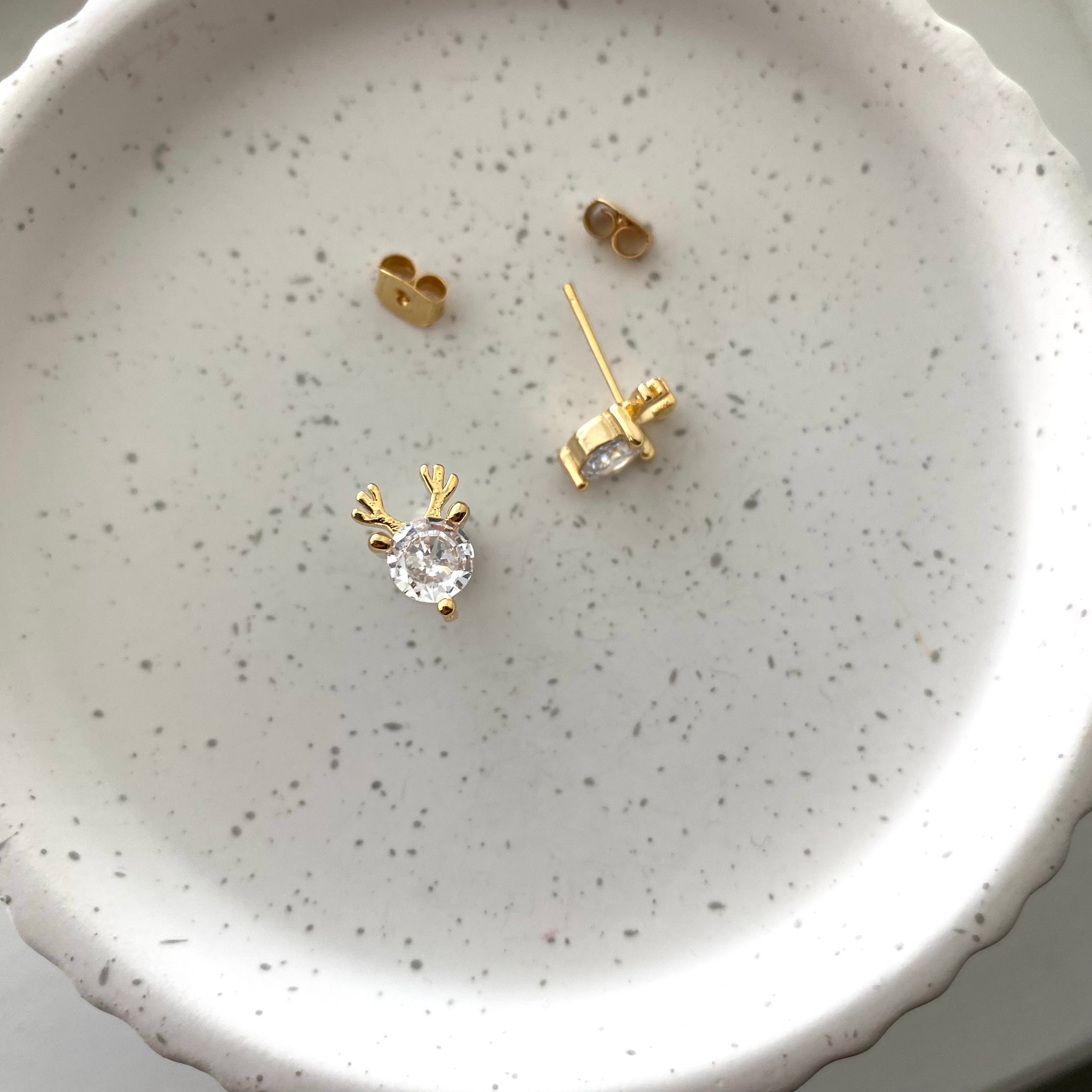 Rudolph CZ Earrings