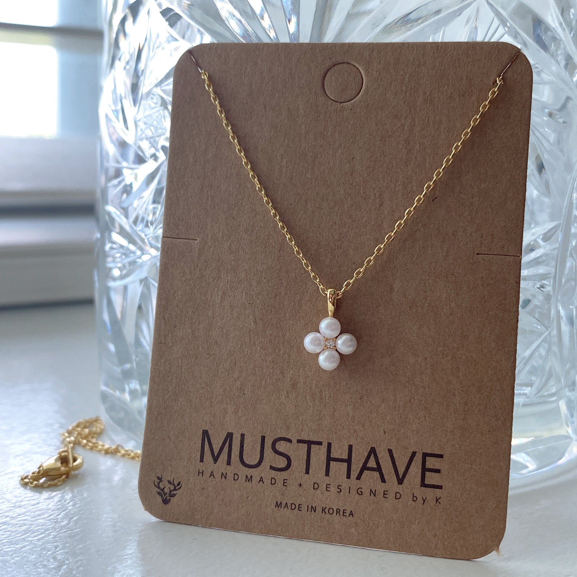 Pearl Flower Blossom Necklace