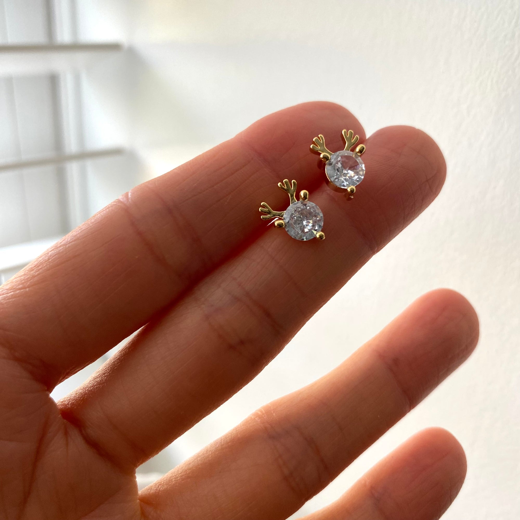Rudolph CZ Earrings