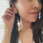 Three Ring Door Knocker Earrings