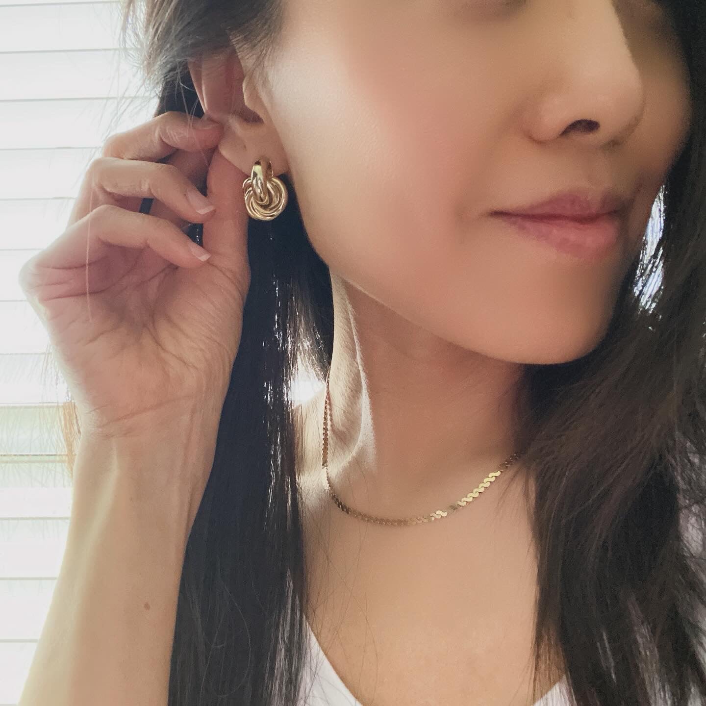 Three Ring Door Knocker Earrings