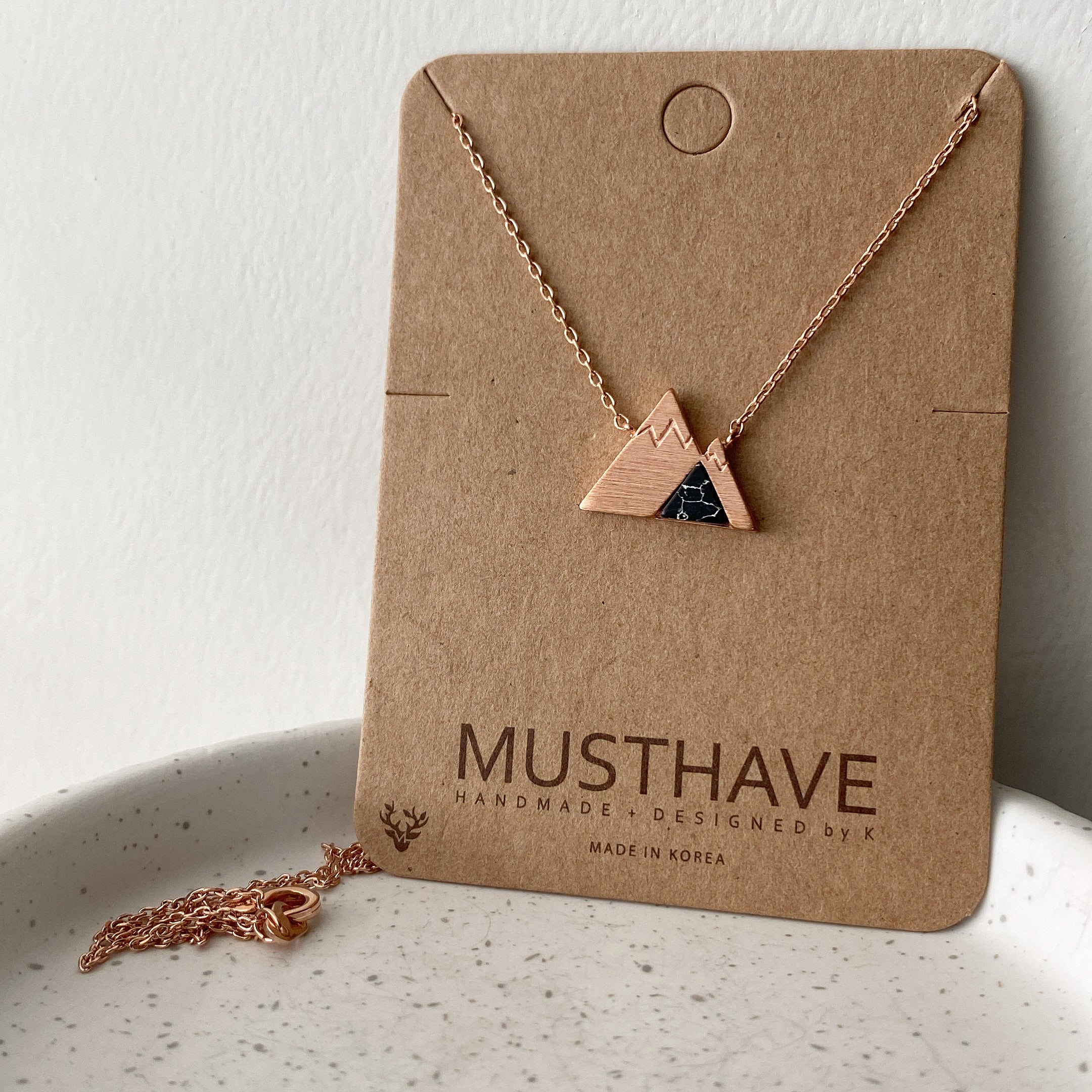 Mountain Range Gemstone Necklace