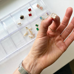 Clover Leaf Pantone Stud Earrings