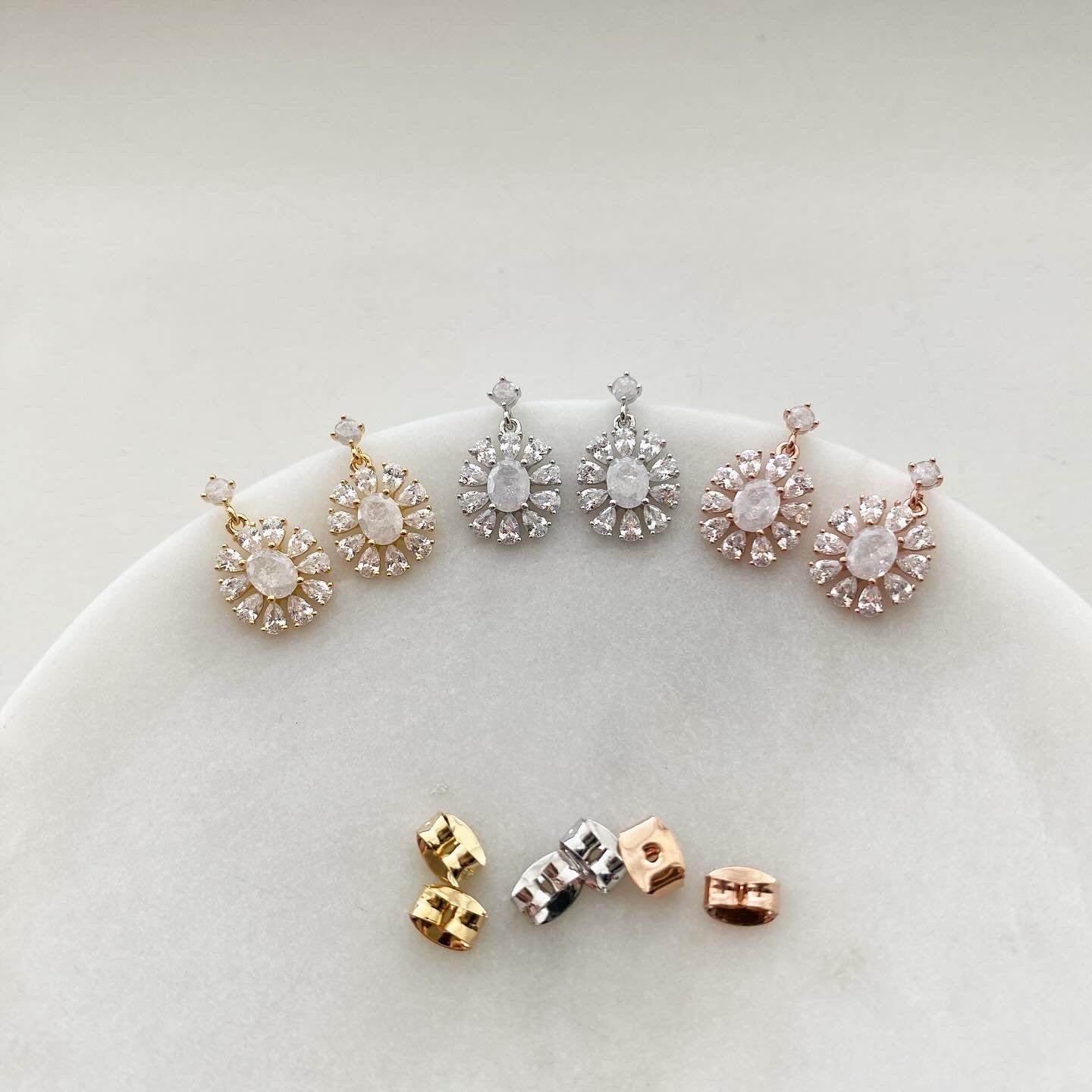 Oval Angelic Earrings