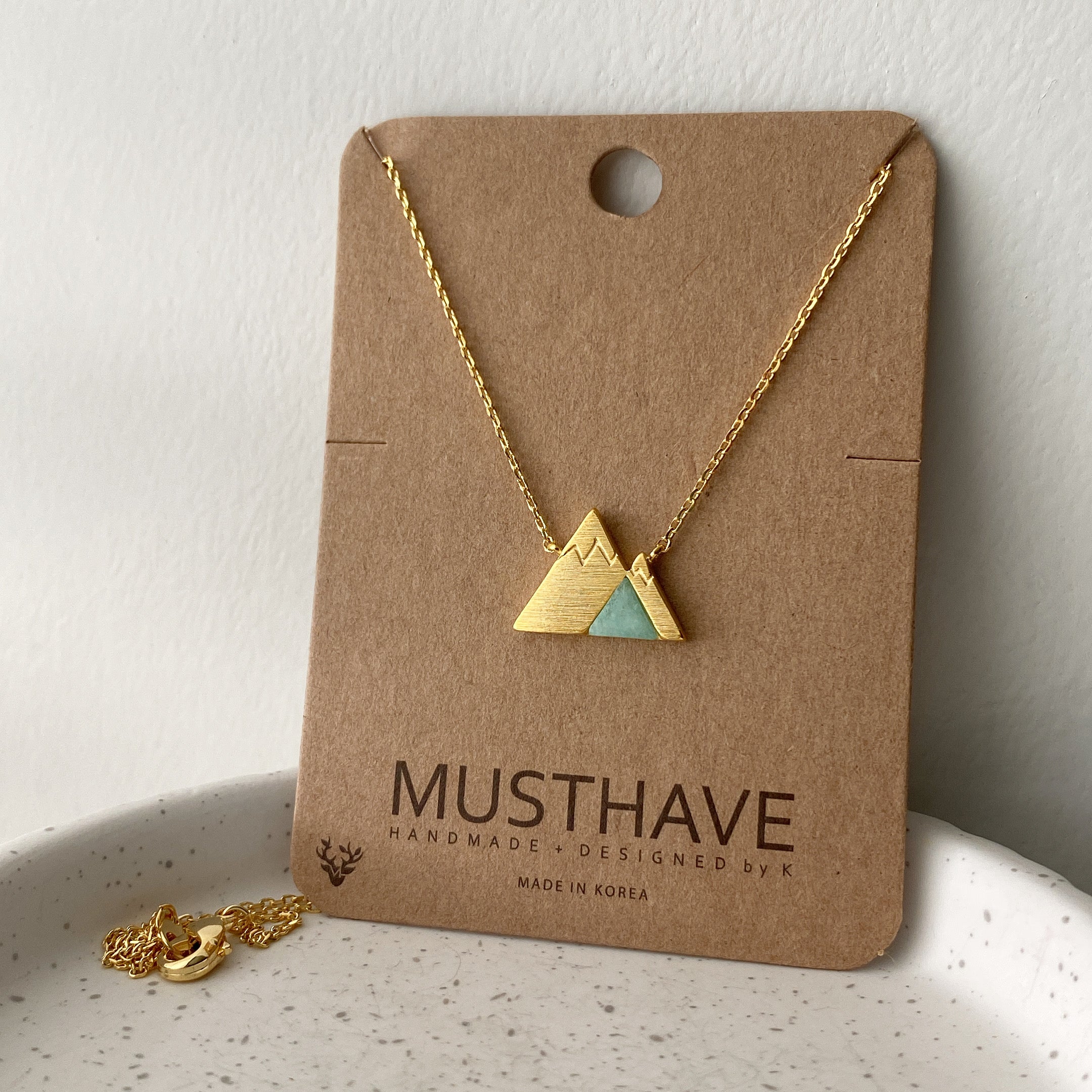 Mountain Range Gemstone Necklace