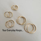 Everyday Hoop Earrings in Stainless Steel