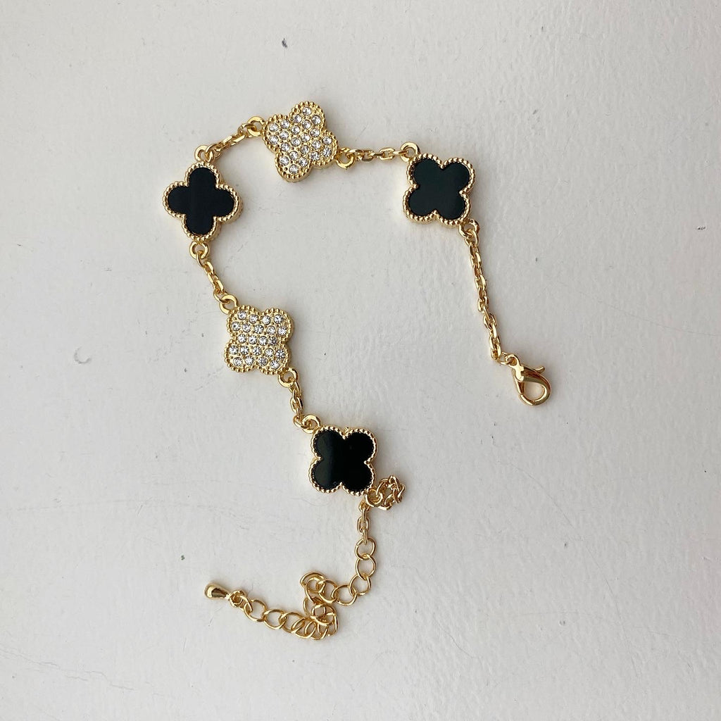 Clover Leaf Pavé Mix Bracelet