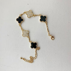 Clover Leaf Pavé Mix Bracelet
