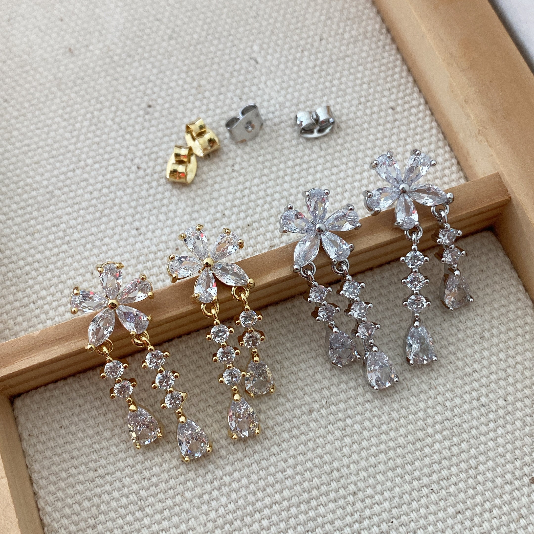 Dripping Bloom Drop Earrings