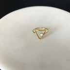 Opal Levitate Triangle Ring