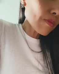 Curved Tube Bar Necklace