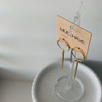 Hoop Bar Drop Earrings