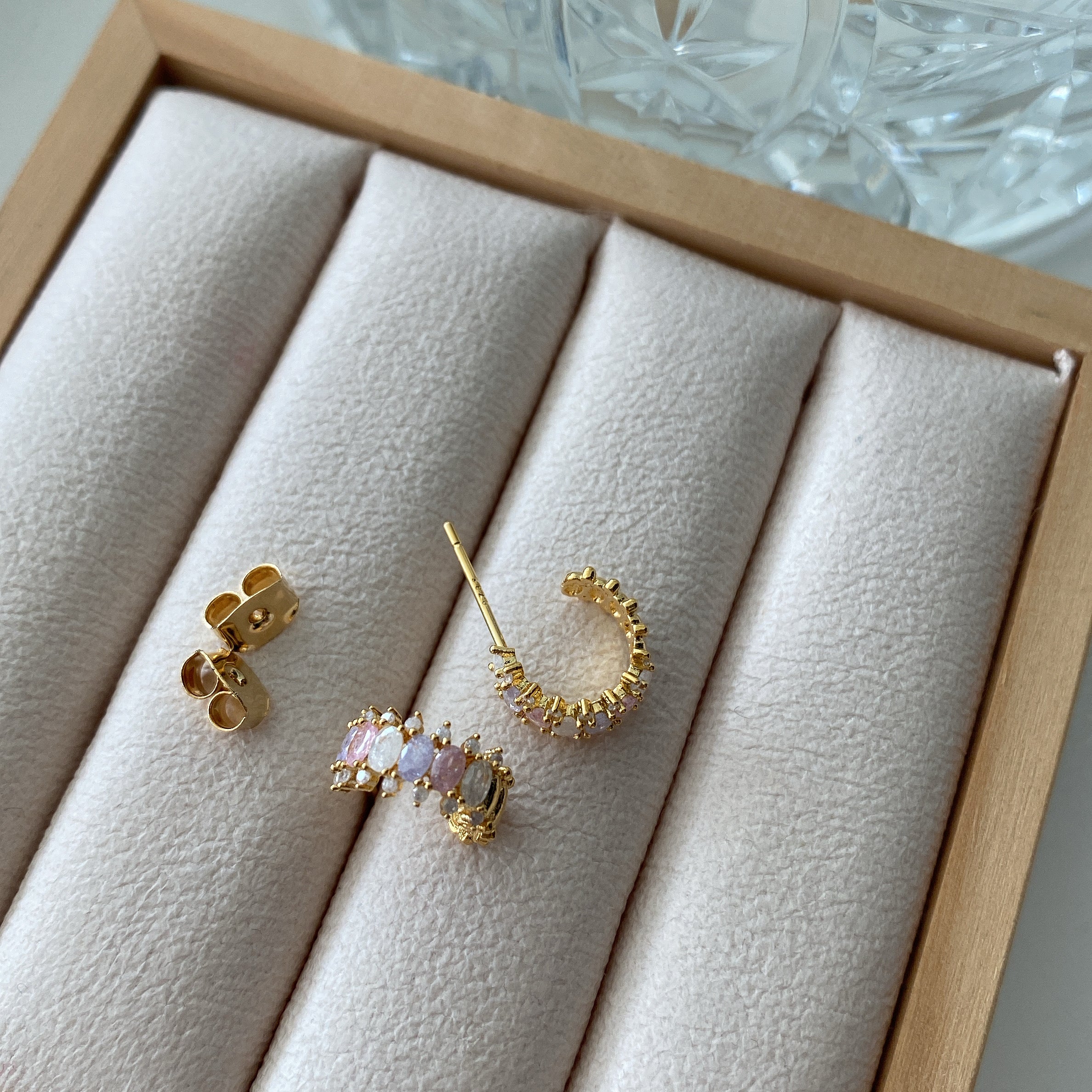 Blush Hoop Earrings