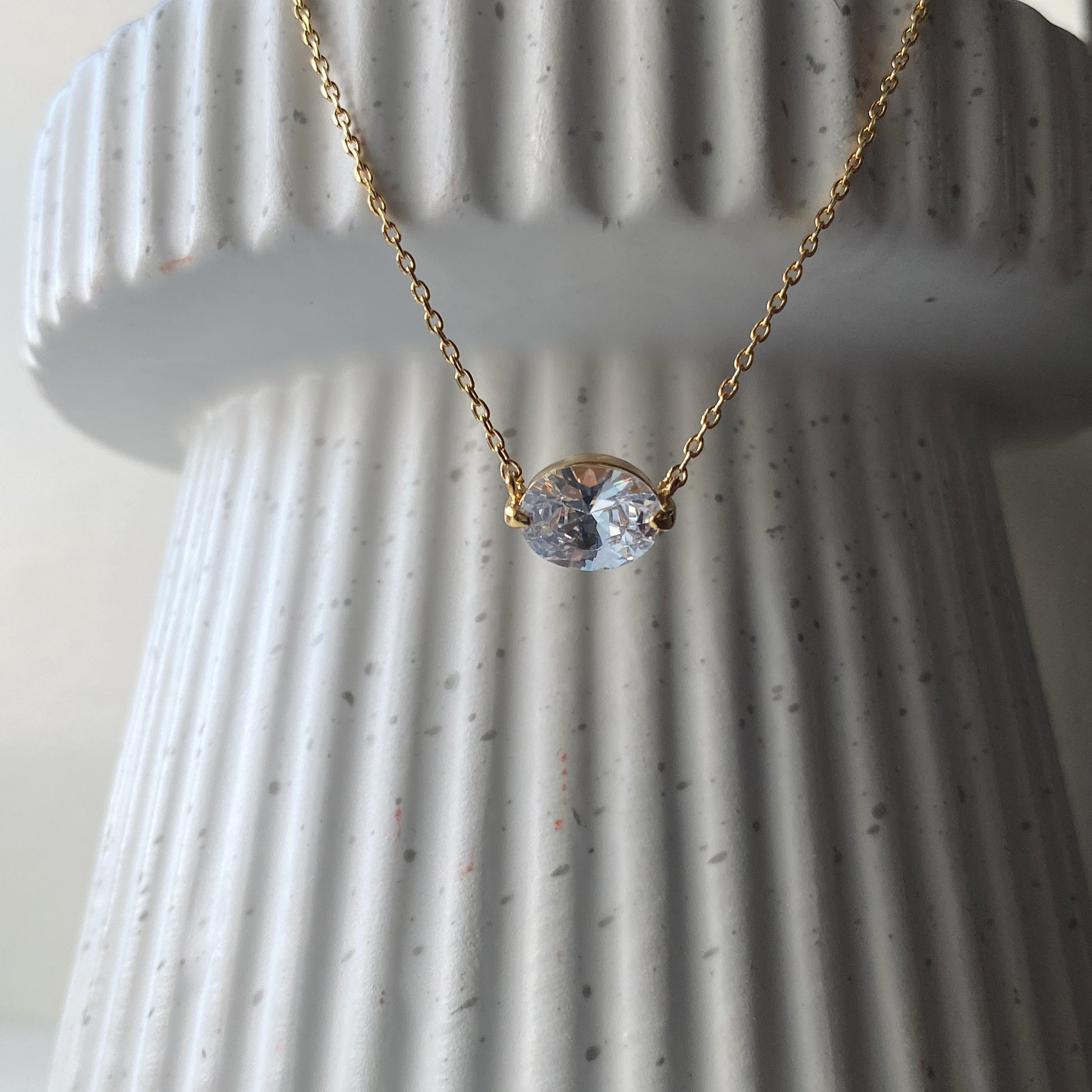 Oval Cut Necklace