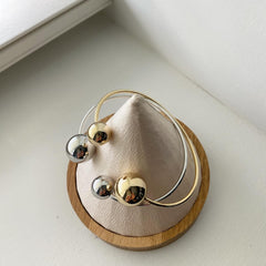 Double Ball Cuff Bracelet