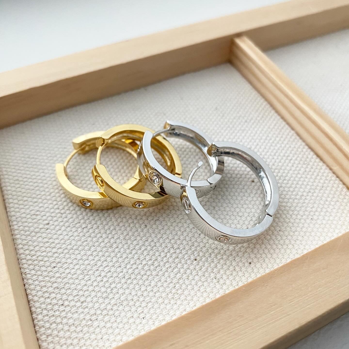 LOVE-ly CZ Hoop Earrings