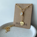 Lariat Paperclip Chain Necklace