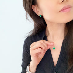 Clover Leaf Pantone Stud Earrings