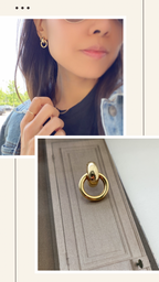 Solo Ring Door Knocker Earrings