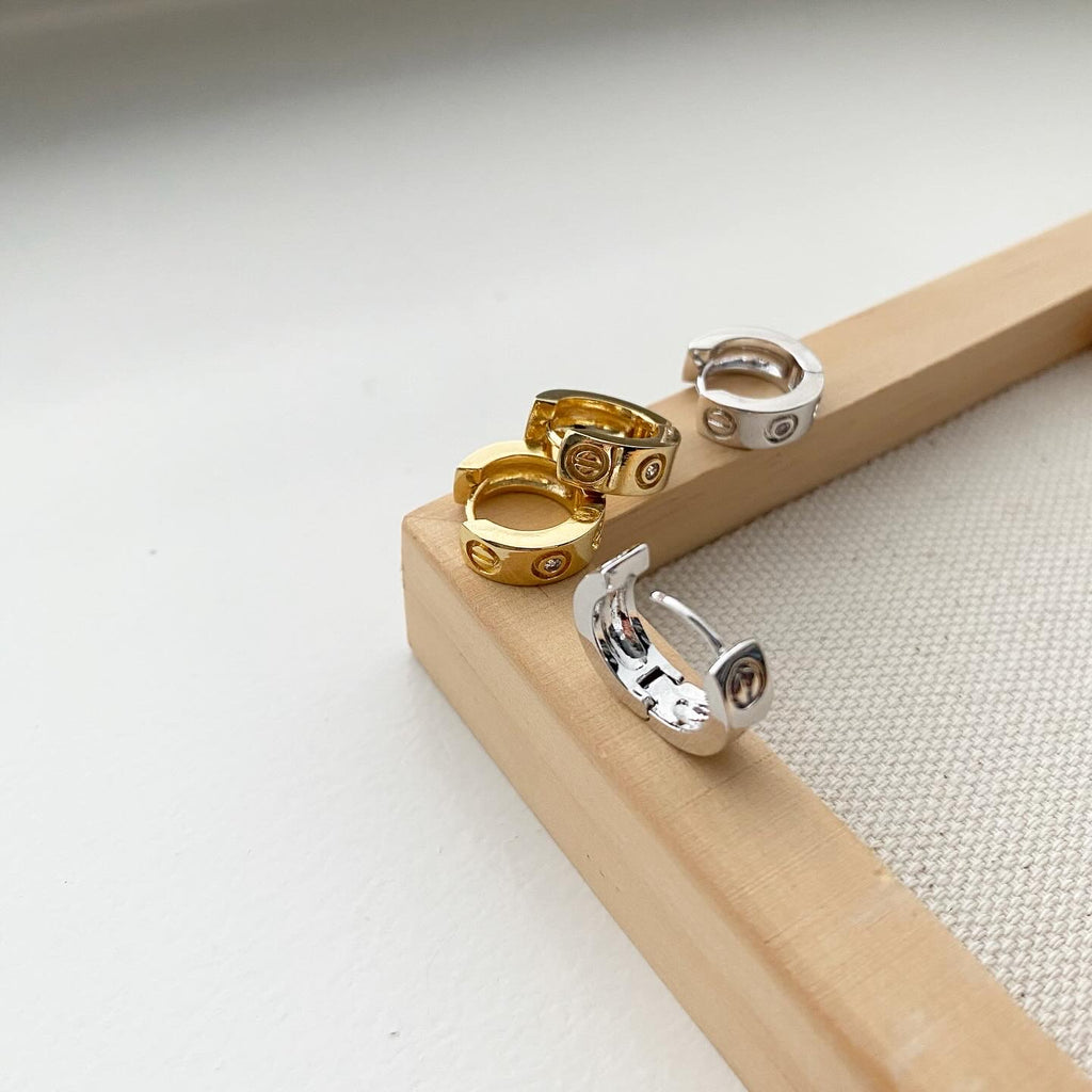 LOVE-ly CZ Hoop Earrings