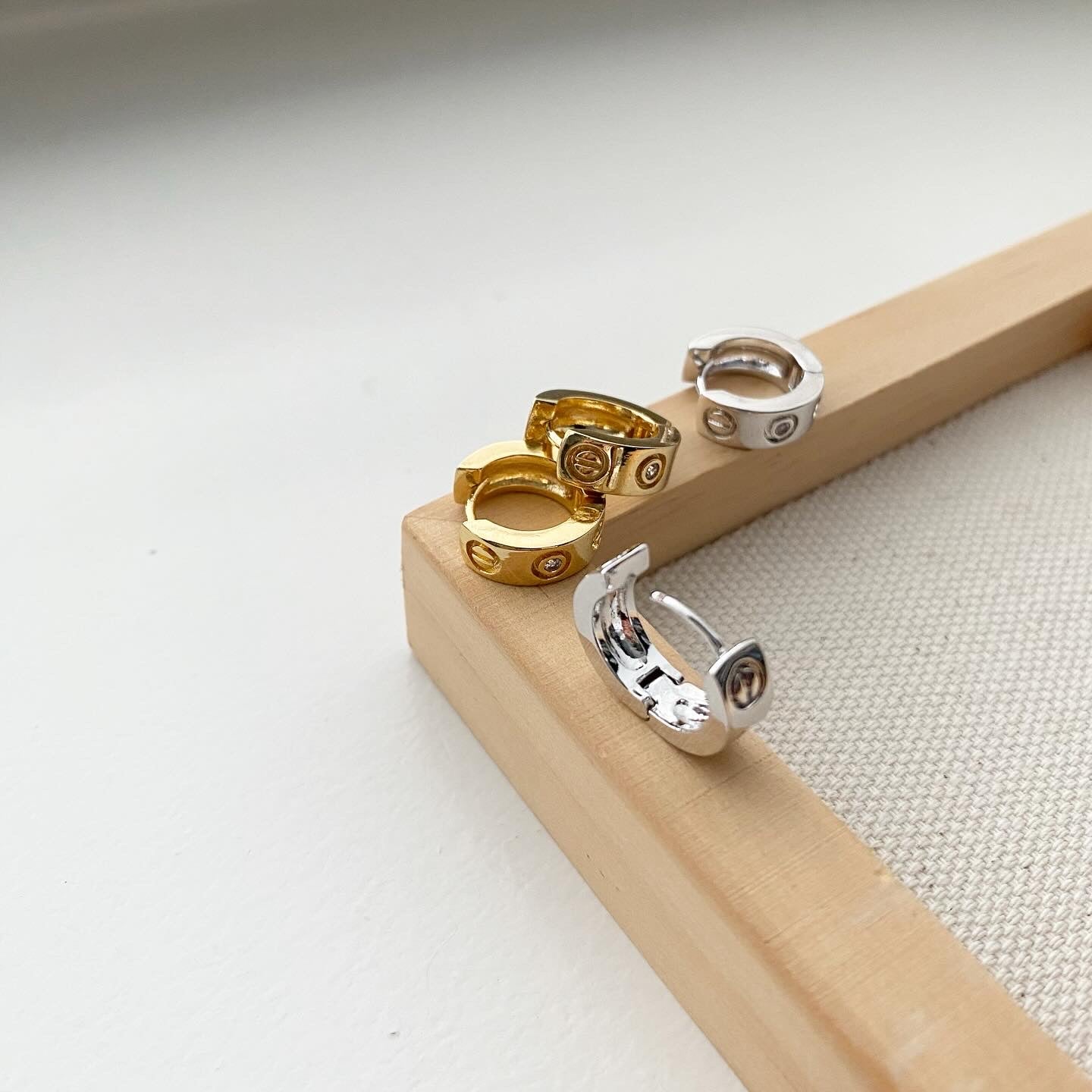 LOVE-ly CZ Hoop Earrings