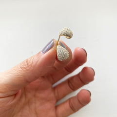 Pavé Mini Teardrop Earrings