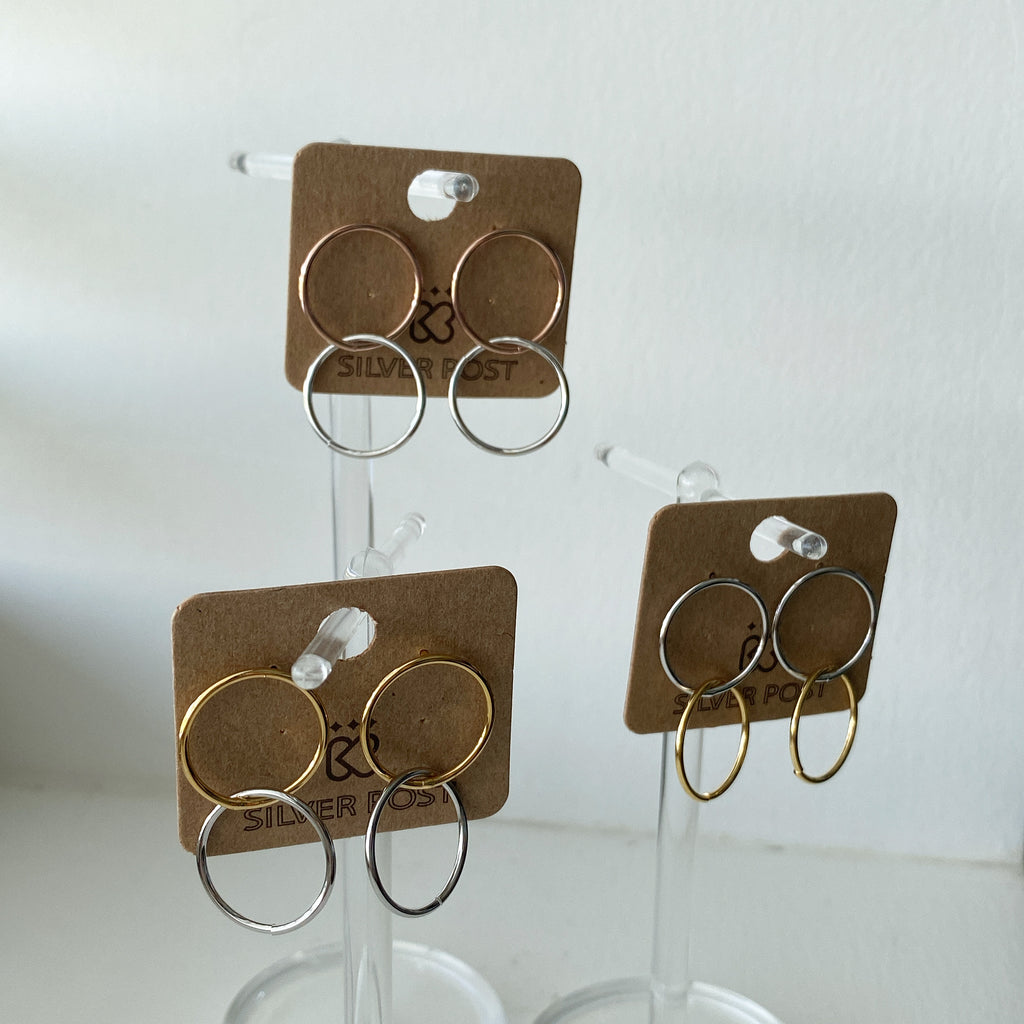 Interlocking Hoop Earrings