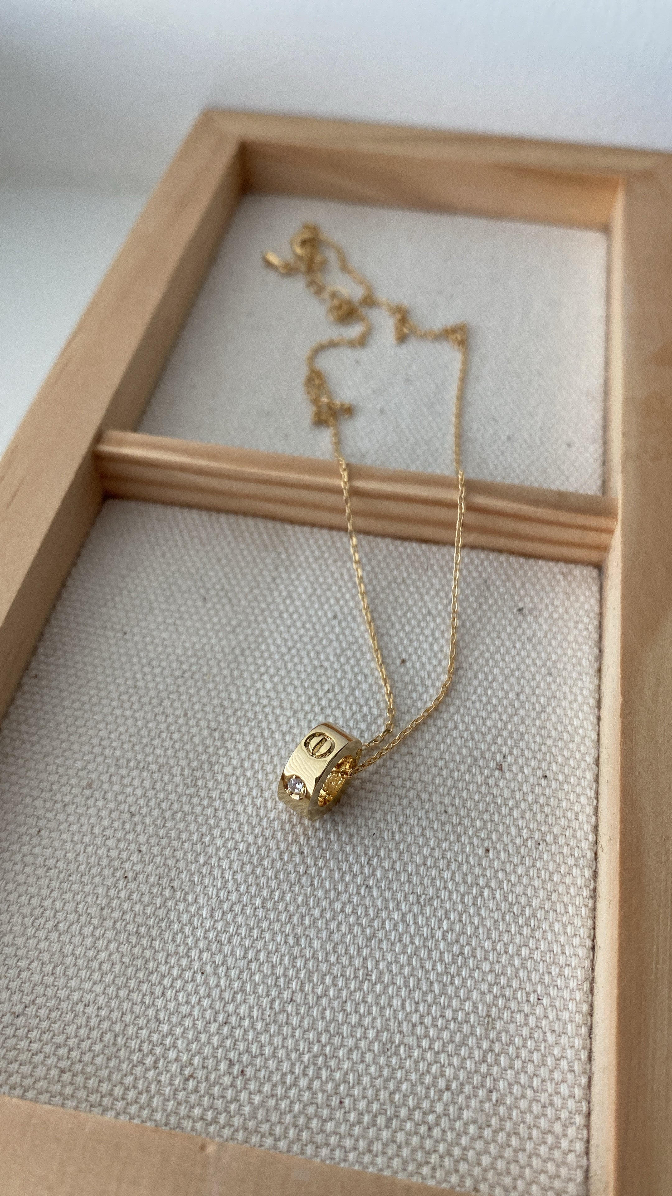 LOVE-ly CZ Barrel Necklace