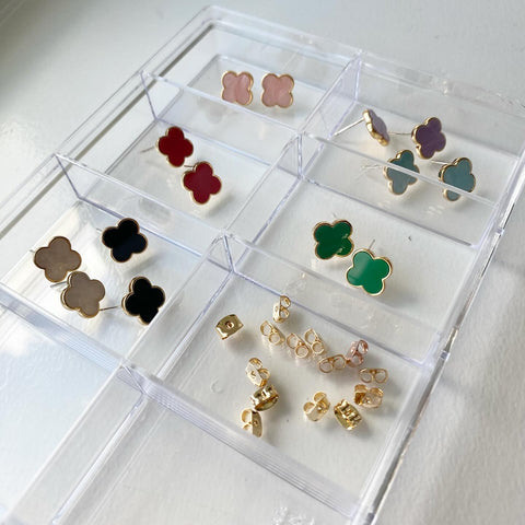 Clover Leaf Pantone Stud Earrings