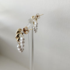 Half and Half (Freshwater Pearl) Earrings