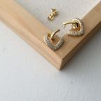 Heart Cursive Earrings