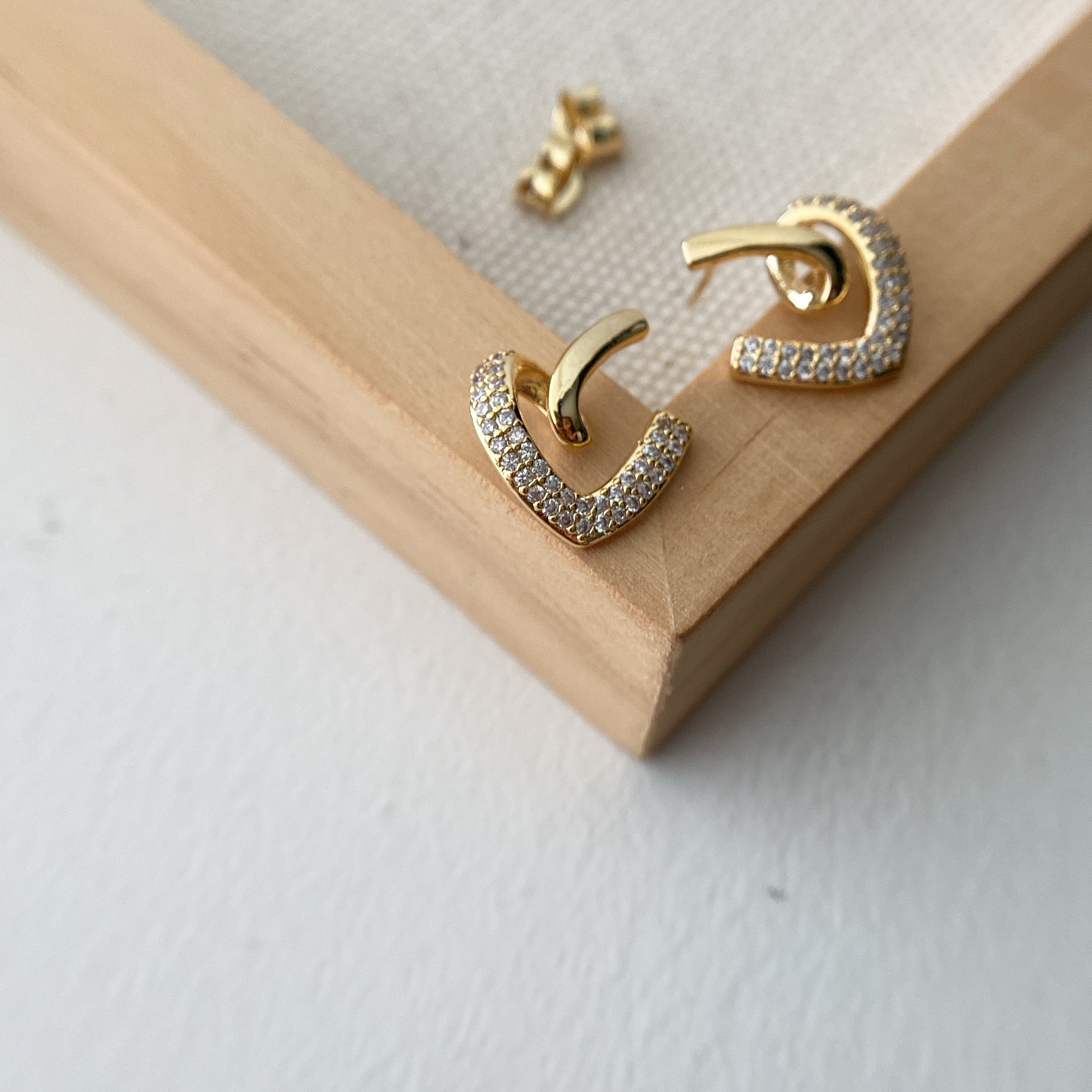 Heart Cursive Earrings