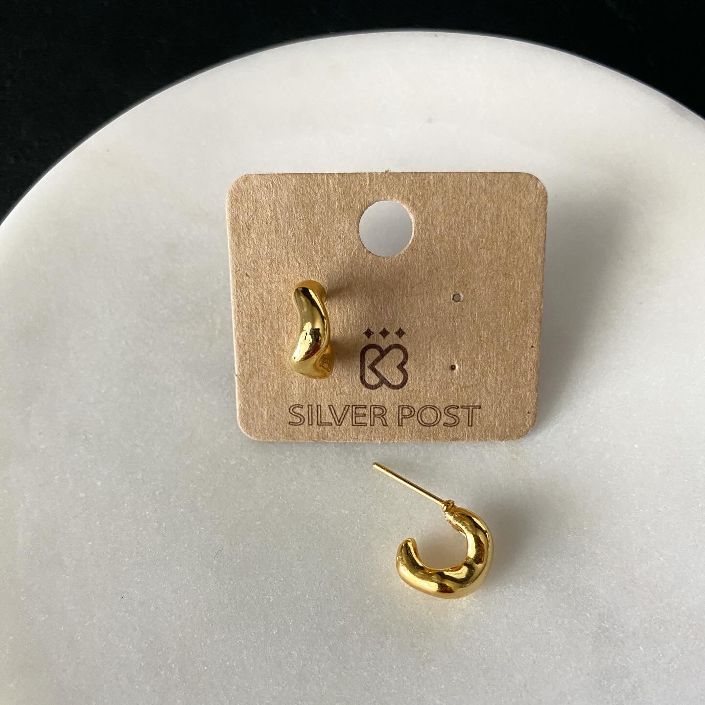 Wavy Teeny Hoop Earrings