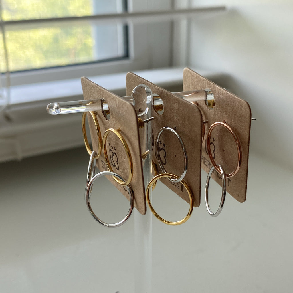 Interlocking Hoop Earrings
