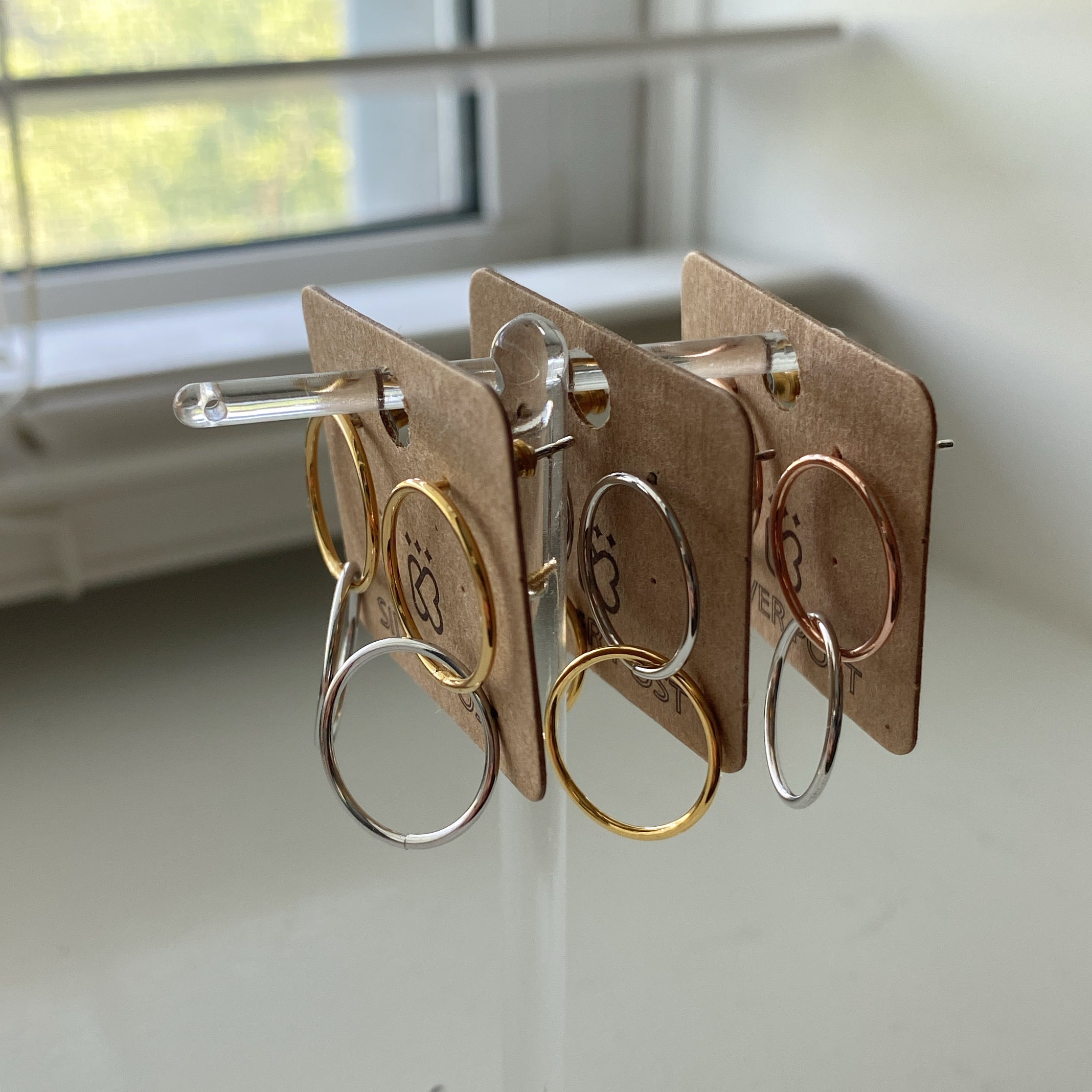 Interlocking Hoop Earrings