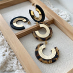 Resin Hoop Earrings