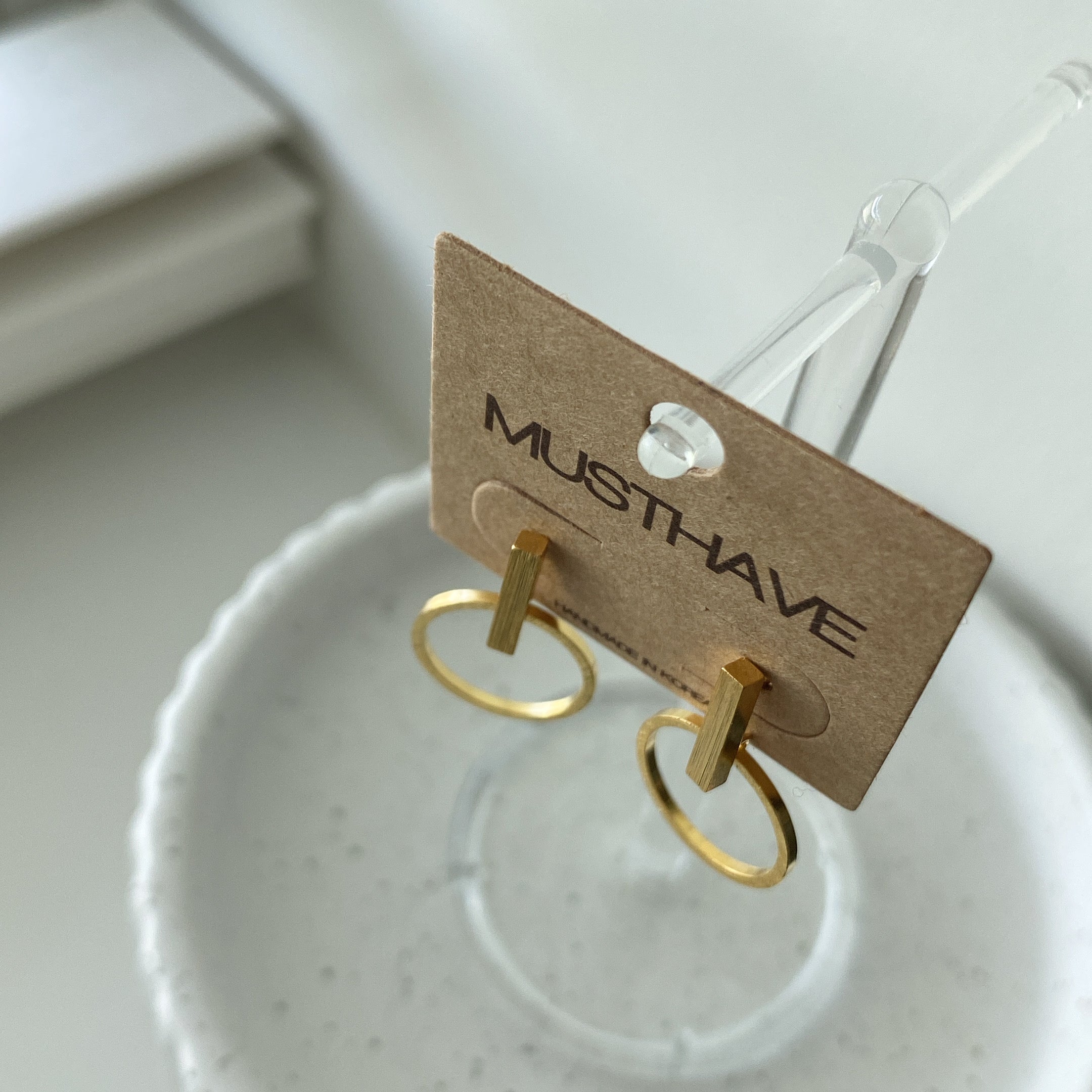 Bar Door Knocker Earrings