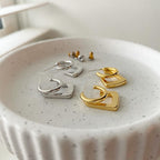 Hoop and Square Together Earrings