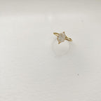 Hexagon (Cracked Cubic) Alabaster Ring