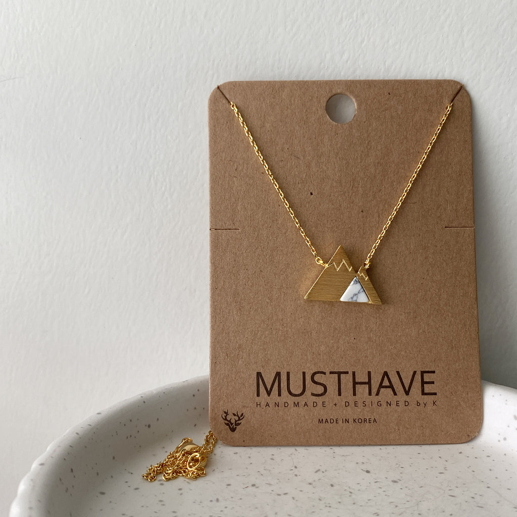 Mountain Range Gemstone Necklace