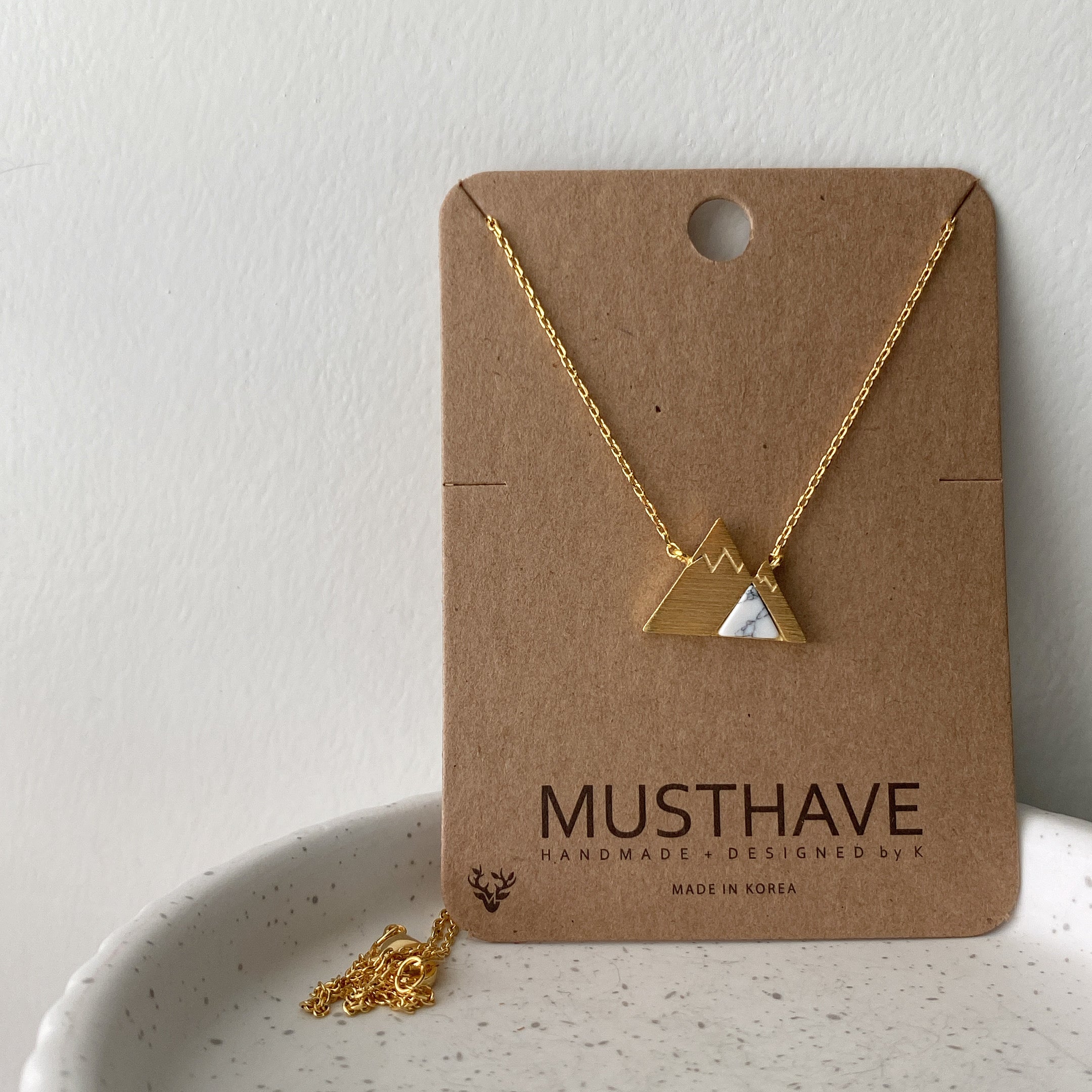 Mountain Range Gemstone Necklace