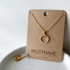 Pavé Karma Circle Necklace
