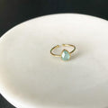 Teardrop (MOP) Minty Ring