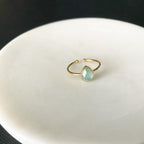 Teardrop (MOP) Minty Ring