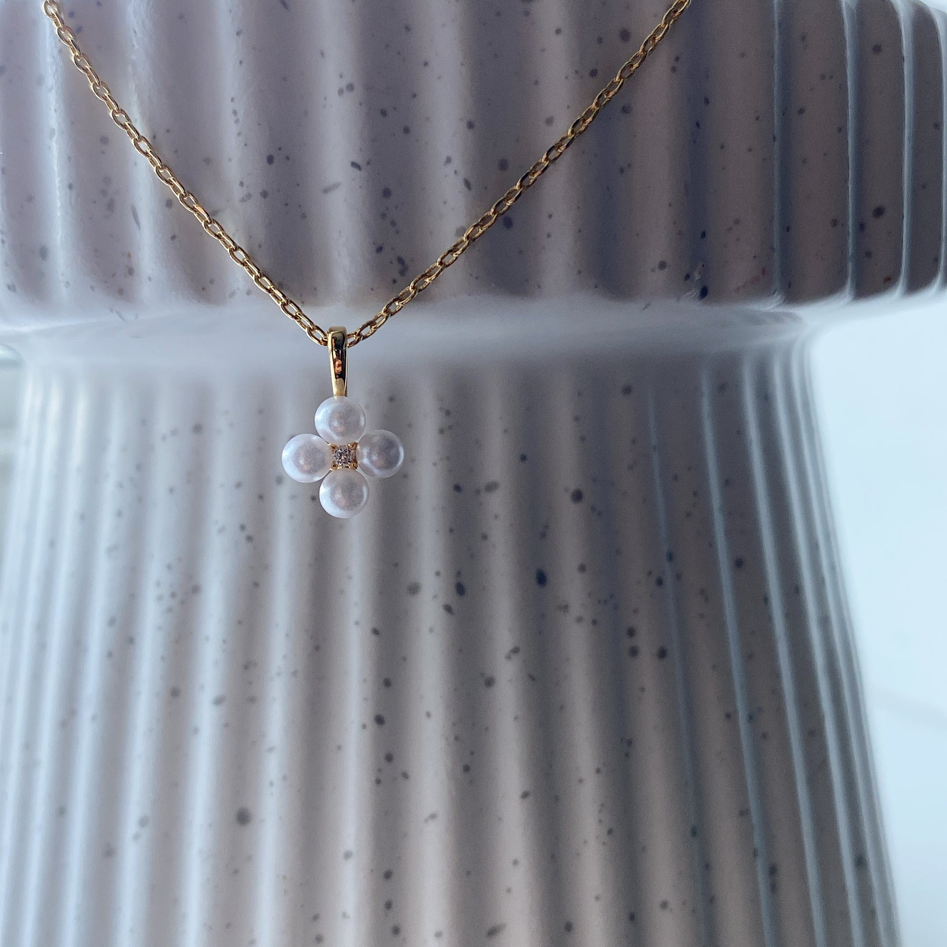Pearl Flower Blossom Necklace
